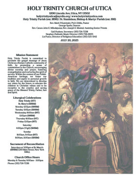 07/20/2025 Bulletin